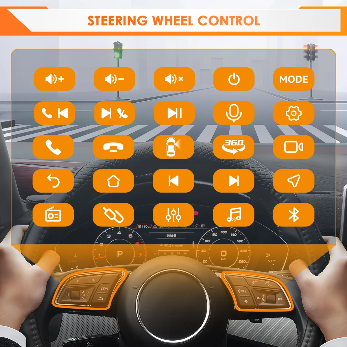 9"Android 12 Autoradio Carplay for Mitsubishi Outlander 2/Peugeot 4007/Citroen C-rosser multimedia Video player 4G GPS Stereo FM — view 5