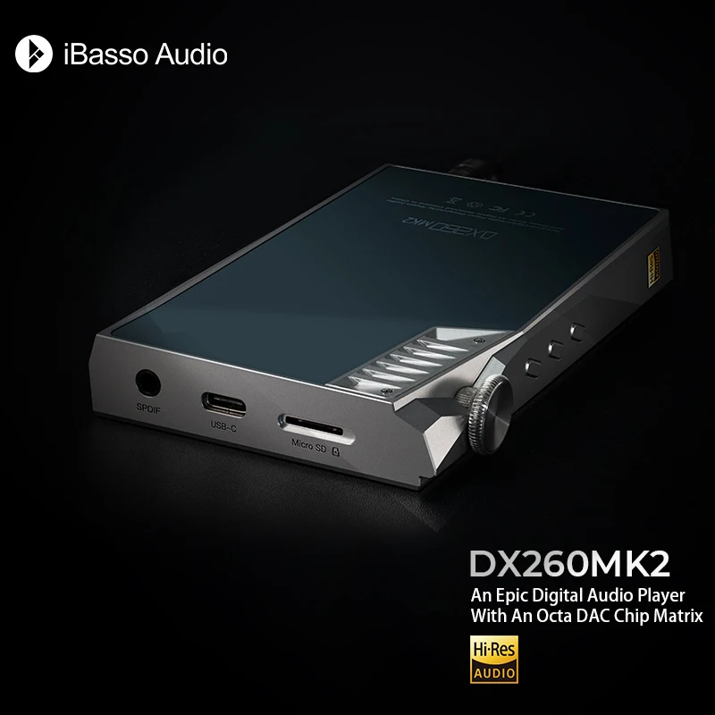 iBasso DX260MK2 무손실 음악 플레이어 MOD 연삭기 버전 안드로이드 HIFI MP3 휴대용 미디어 플레이어