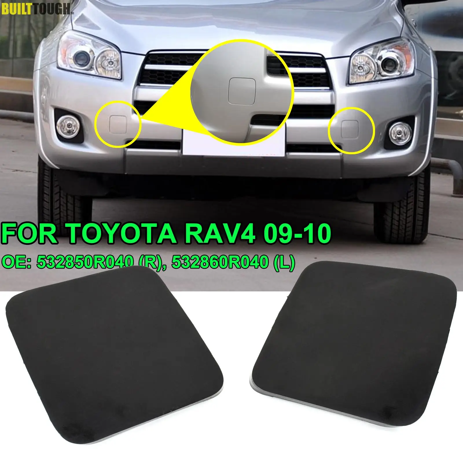 

2 шт., передний бампер для Toyota RAV4 XA30 2009-2010
