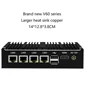 Fanless MINI PC Firewall Appliance Intel Celeron J4125 Soft Router Quad-Cores 4x LAN 2.5G i226V Network Card Pfsense OPNsense 2