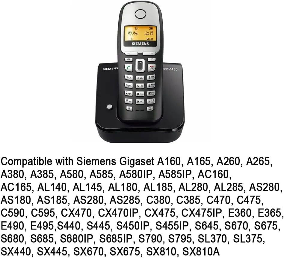 TAPA DE BATERÍA para Siemens Gigaset A16 A26 AC25 A160 A165 A260 A265