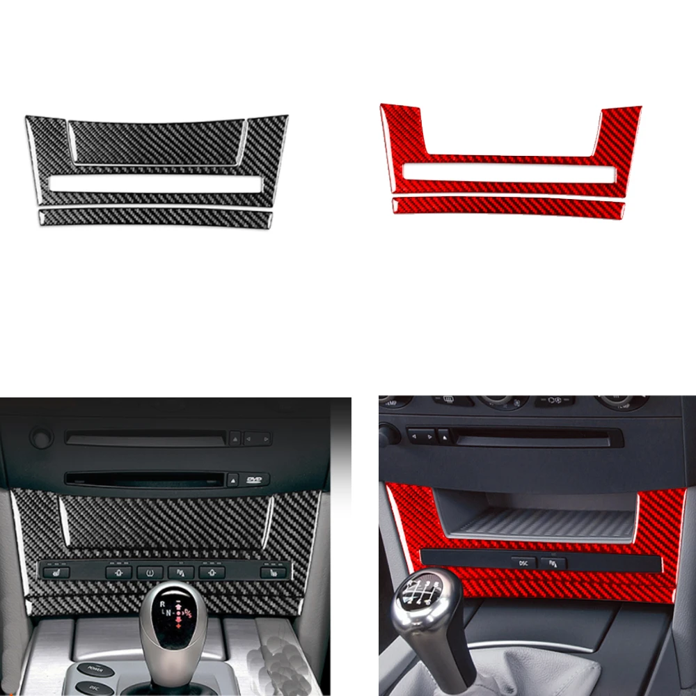 

For BMW 5 Series E60 2004 2005 2006 2007 Seat Heating Button Panel Cover Trim Sticker Carbon Fiber Car Interior Accessories