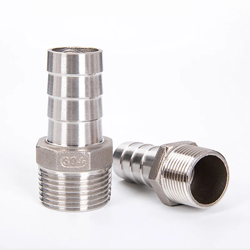 Rohrverschraubungs-Adapter Aus 304 Edelstahl – 6–19 Mm Schlauchanschluss X 1/8–1/2 Zoll BSP AG, Für Öl, Gas, Wasser