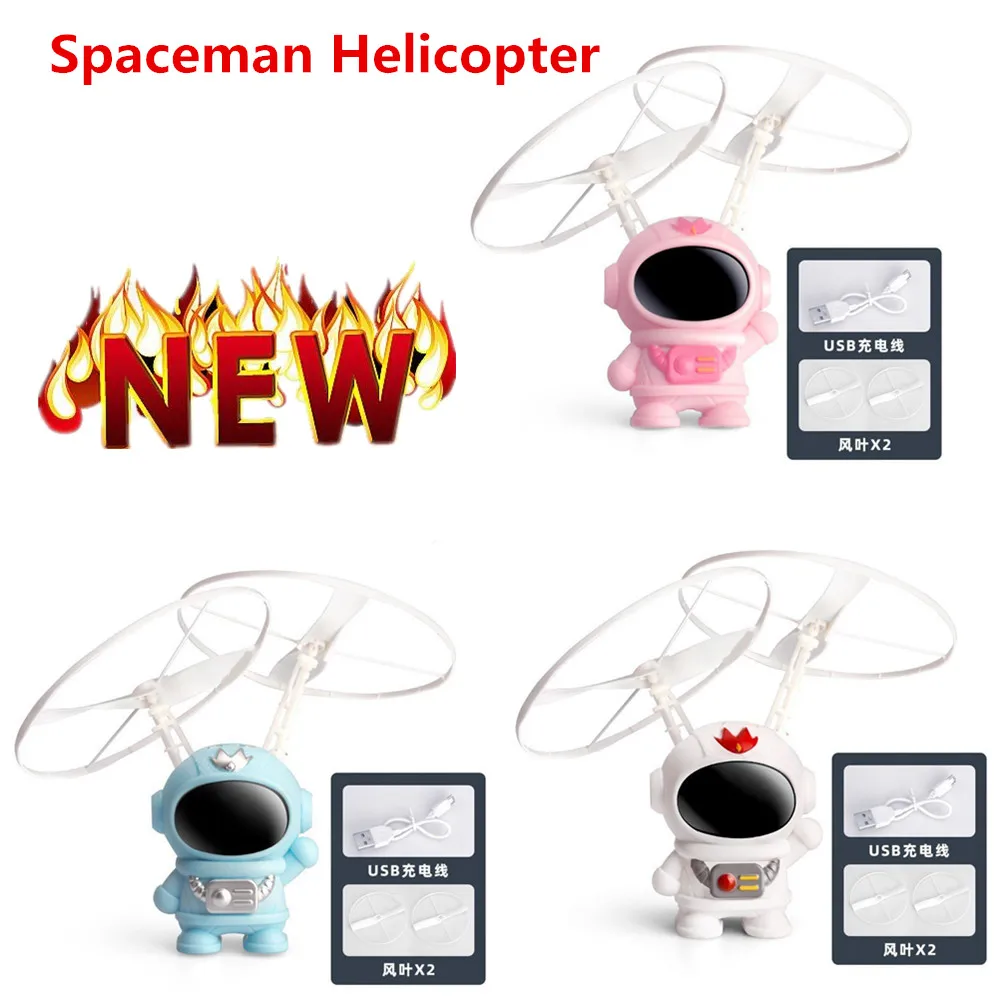 Mini Elicottero Spaceman Flying Robot Toys Ricaricabile Indoor Elicottero Giocattoli Regali Per I Bambini