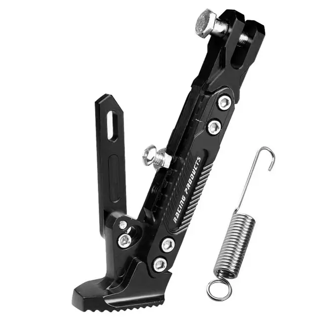 Motorcycle Kickstand Adjustable Support Tripod Holder Foot Side Stand