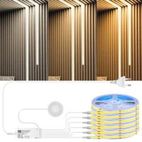Smart Dimmable COB LED Strip Touch Sensor Lights for Kitchen Room Cabinet Wall Ceiling Backlight Christmas Decoration Lighting