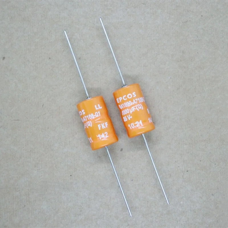 5PCS Germany EPCOS SIKOREL 125 B41684S7477T4 B41690A7108Q1 35V 470UF 1000UF Axial Audio Electrolytic Capacitor