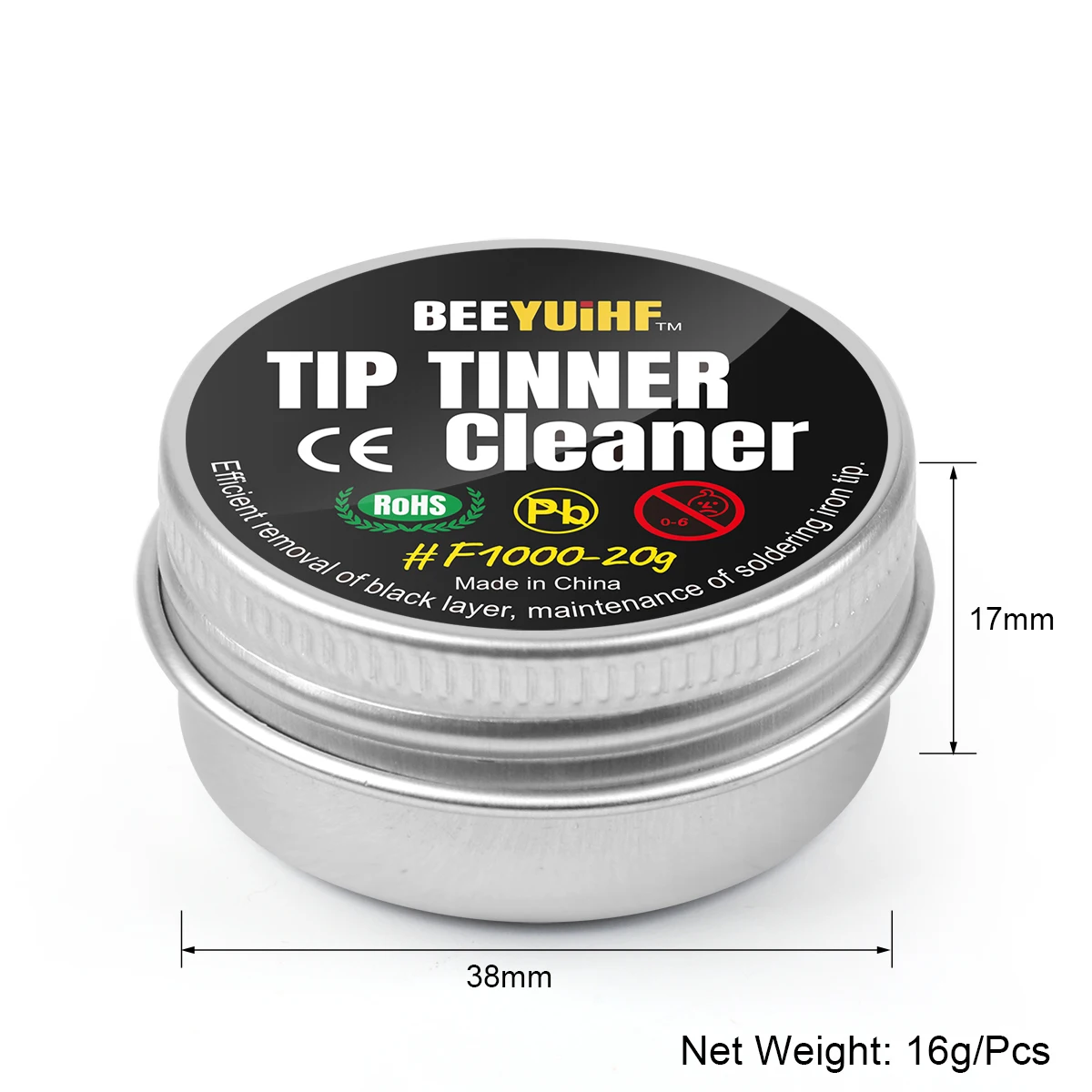 Detergente Per Punte Saldatore Senza Piombo - Pasta Pulizia 20 G Per Rimuovere Ossidazione E Rivestire Di Stagno