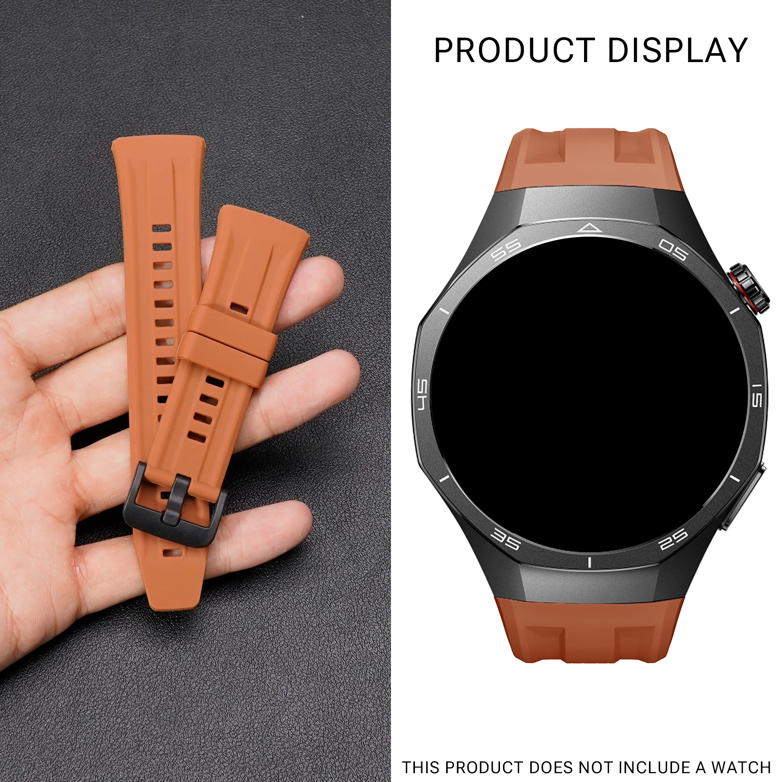 Premium Silicone Strap for Huawei Watch GT6 Pro - Original Interface & Replaceable Sport Wristband