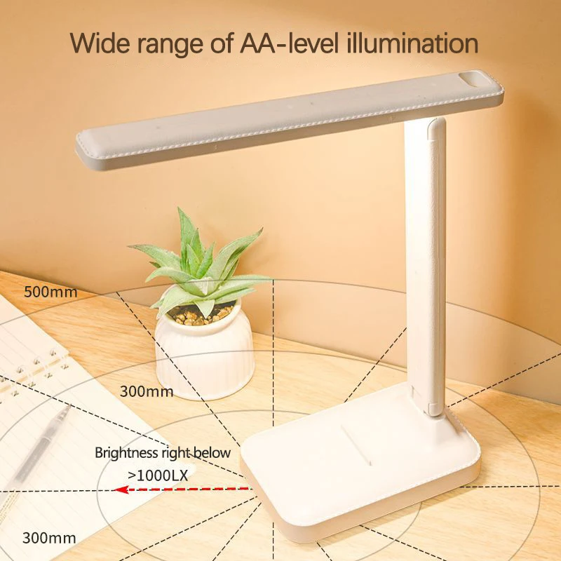 LED Book Light Touch Folding Table Lamp Bedside Reading Eye Protection USB Charging Night Light Reading Books For Room