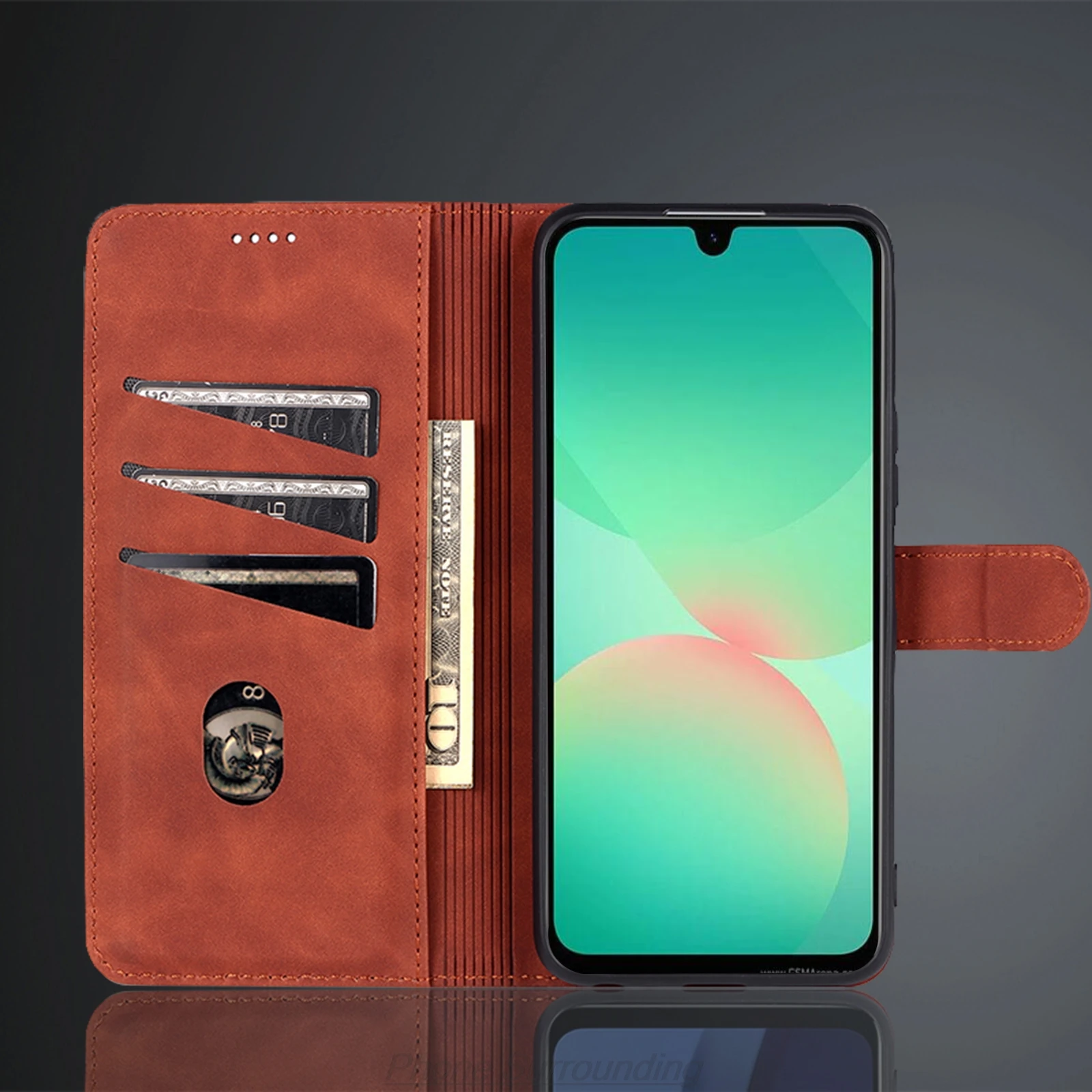Premium PU Leather Card Holder Wallet Flip Case – Stylish Holster Phone Cover