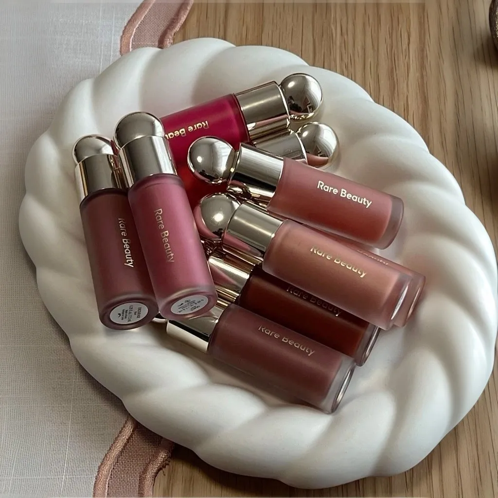 RARE Beauty Liquid Blush Lipstic Eyes Cheek Blusher Waterproof Mositure Face Contour Shadow Worth LipGloss Plump Makeup