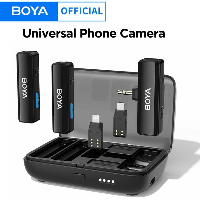 BOYA BOYALINK Wireless Lavalier Lapel Microphone for iPhone