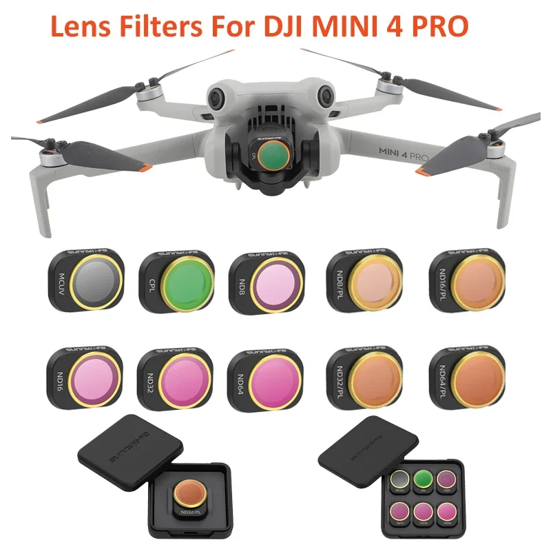 Hensych Filter Set Für DJI Mini 3 Pro - CPL, ND8, ND16 Filter Für Professionelle Drohnenaufnahmen