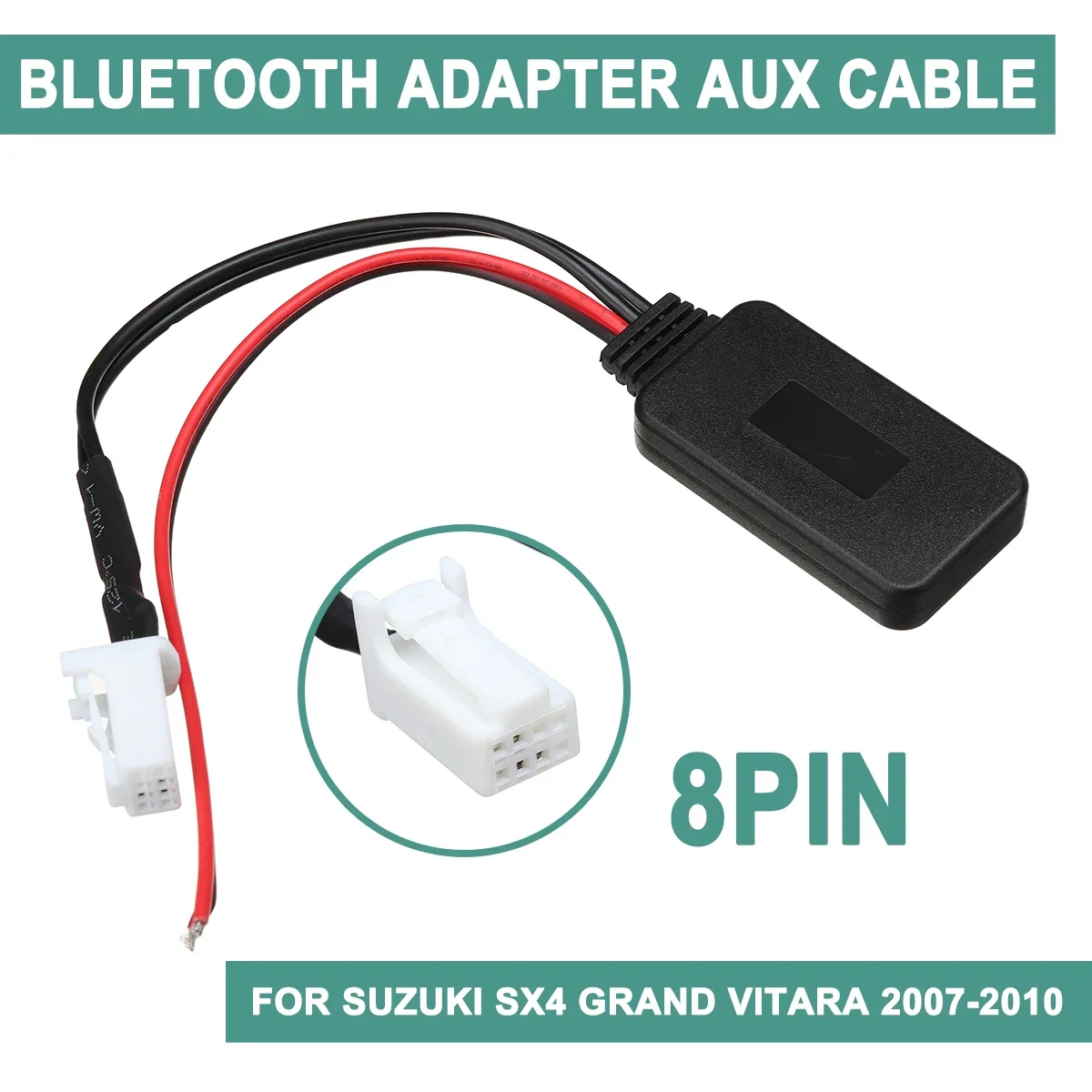 

Автомобильный комплект для Suzuki SX4 для Grand для Vitara 2007-2010 bluetooth 4,0 Aux кабель аудио приемник беспроводной музыкальный стерео адаптер для дома