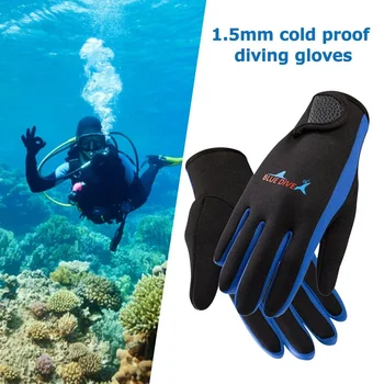 1.5mm Neoprene Wetsuit Gloves – Thermal Anti-Slip Diving & Surfing Gloves 1