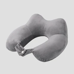 Ultimate Comfort Travel Neck Pillow with Highly Elastic PP Cotton Filling - See below  size descriptions (DARK GRAY)