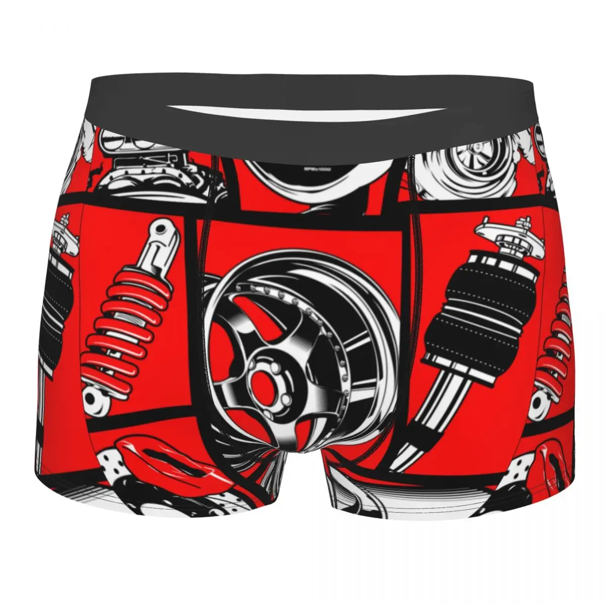 

Sexy Boxer Shorts Panties Men Car Culture Underwear Polyester Underpants for Homme S-XXL