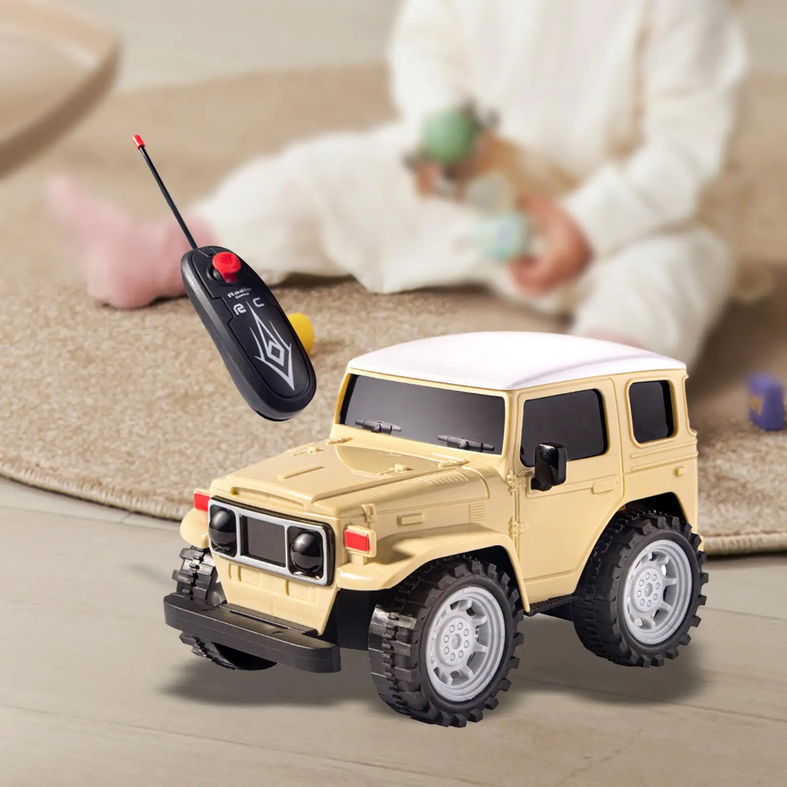 

Mini RC Car with LED Headlights Electric Truck Toy for Kids Birthday Gifts
