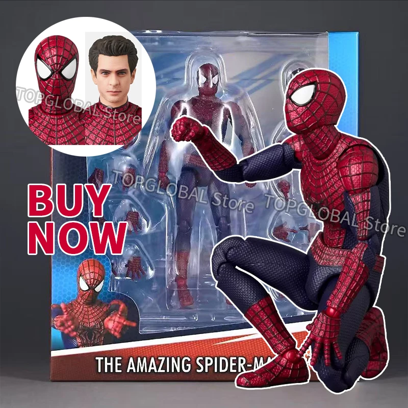 Auf Lager Neue Mafex 248 The Amazing Spider-Man 2 Andrew Garfield Anime Actionfigur Ko Modell Kinderspielzeug Geburtstagsgeschenke