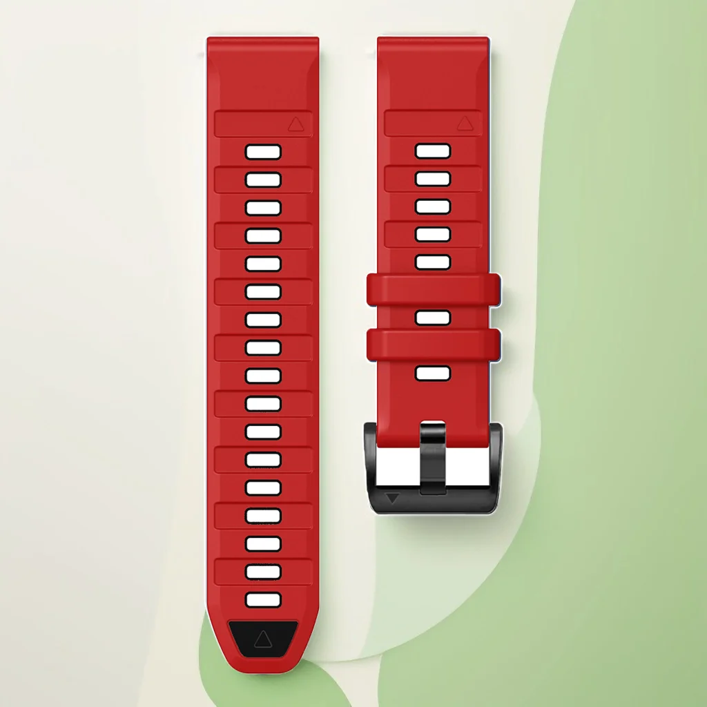 Quick Release Silicone Sport Smartwatch Band, 22mm 26mm