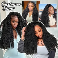 Perruque Lace Frontale 13x4 13x6 en Cheveux Humains Bruts Birmans Bouclés, Pré-épilée, Densité 200 250, Perruque en Cheveux Humains Bouclés Birmans en Spirale 6