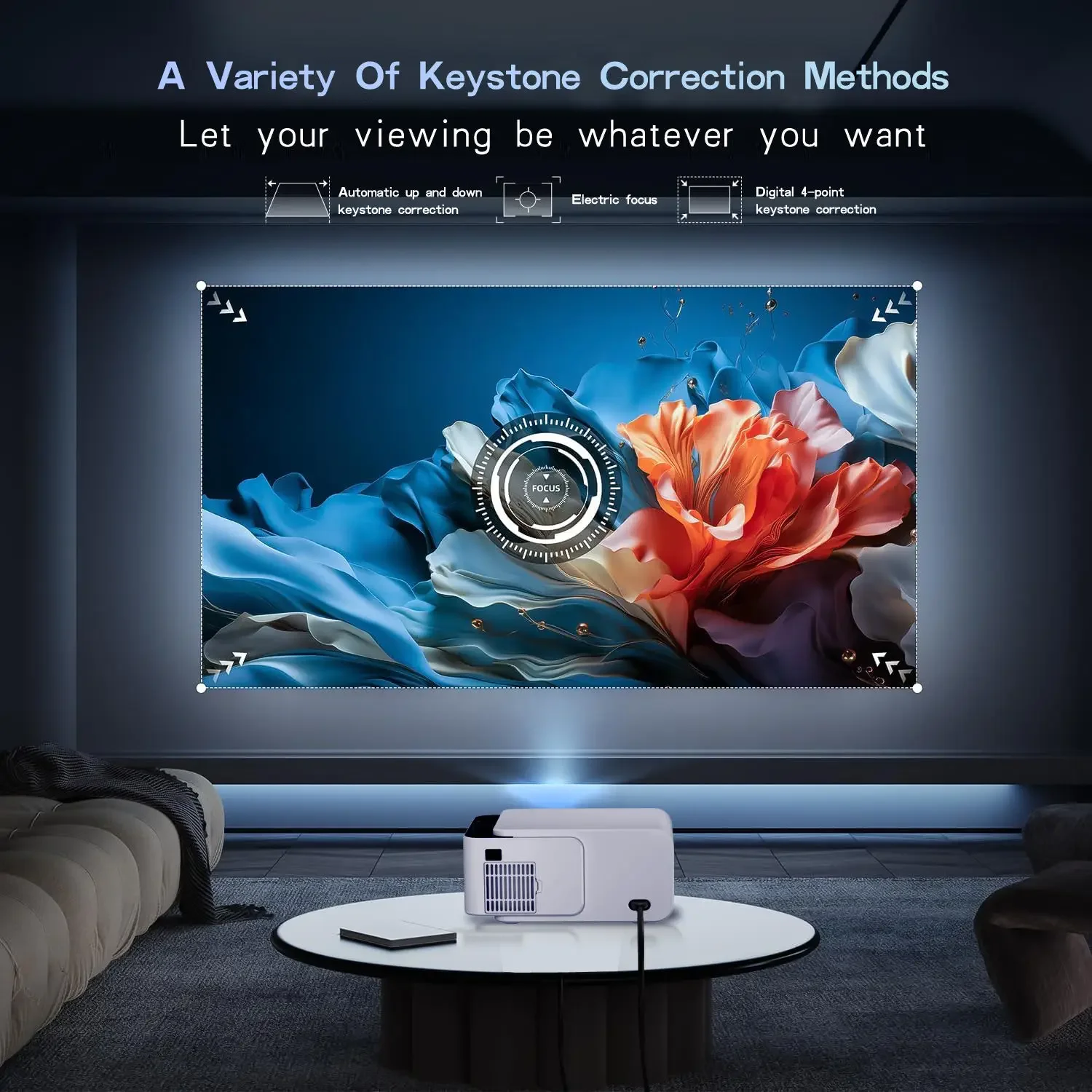Portable Projector Vivicine Q6 Portable Home Movie Projector 300ANSI Android 13 Dual Wifi6 BT5.4 Cinema Outdoor Projector mini projector portable projector video projector