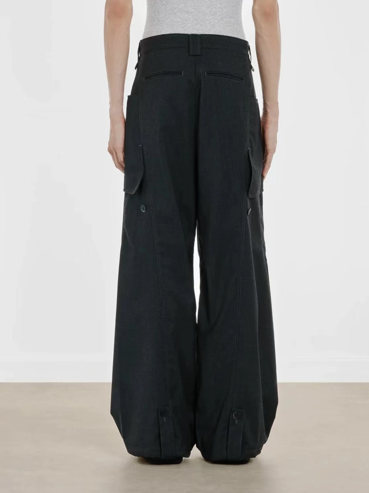 KIKO KOSTADINOV 23FW Men's Casual Nylon Work Pants Loose