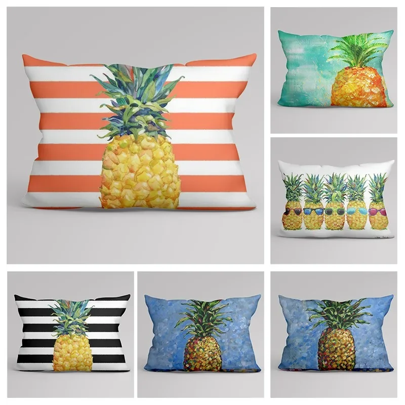 

Hawaiian style pillowcase sofa cushion cover rural beach animal decoration pillowcase throw pillowcase customized 30x50 40x60