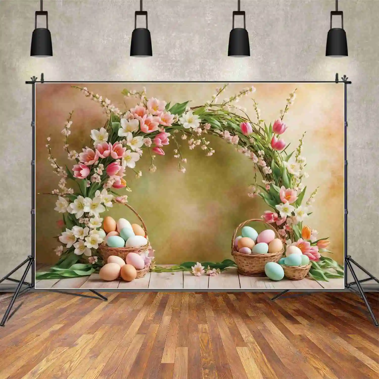 

Луна. QG цветы Пасхальная фотография фоны дети Арка Цветочные фотообои пользовательские ворота кисточки студия реквизит