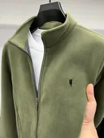 Sweat-shirt cardigan de marque haut de gamme pour hommes, nouveau créateur de mode, manteau en peluche brodé Paul, chaud et épais, veste décontractée, automne 2025 4