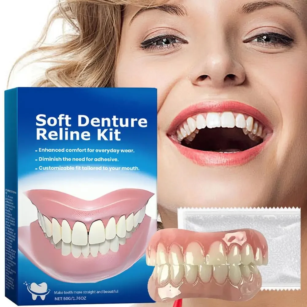 Neues Prothesen-Silikon-Set: Weiche Silikon-Liner für Ober- und Unterkiefer – Einfach anzuwenden – Detail 10