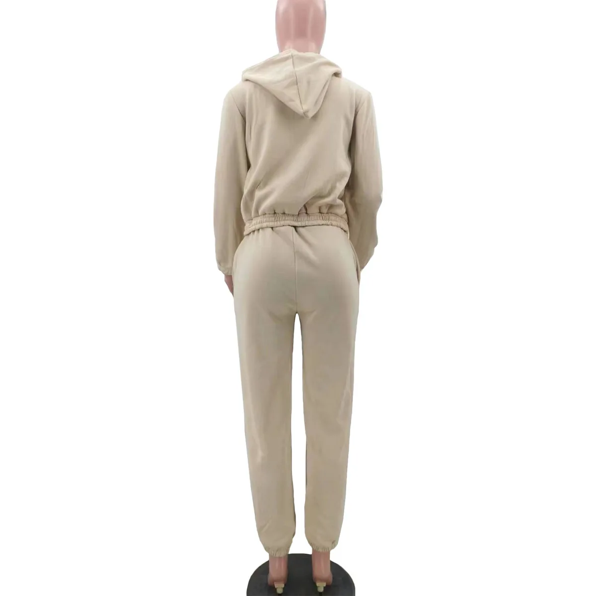 Winter Women's Jogging Clothes Outfits Fashion Plush Zipper Hooded Jacket & Vest & Pencil Pants Ladies Three-Piece Tracksuit Set