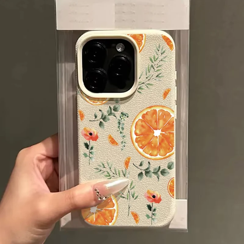 รูปสินค้า เคส iPhone ส้มลิ้นจี่ นุ่มสบาย ป้องกันกระแทก