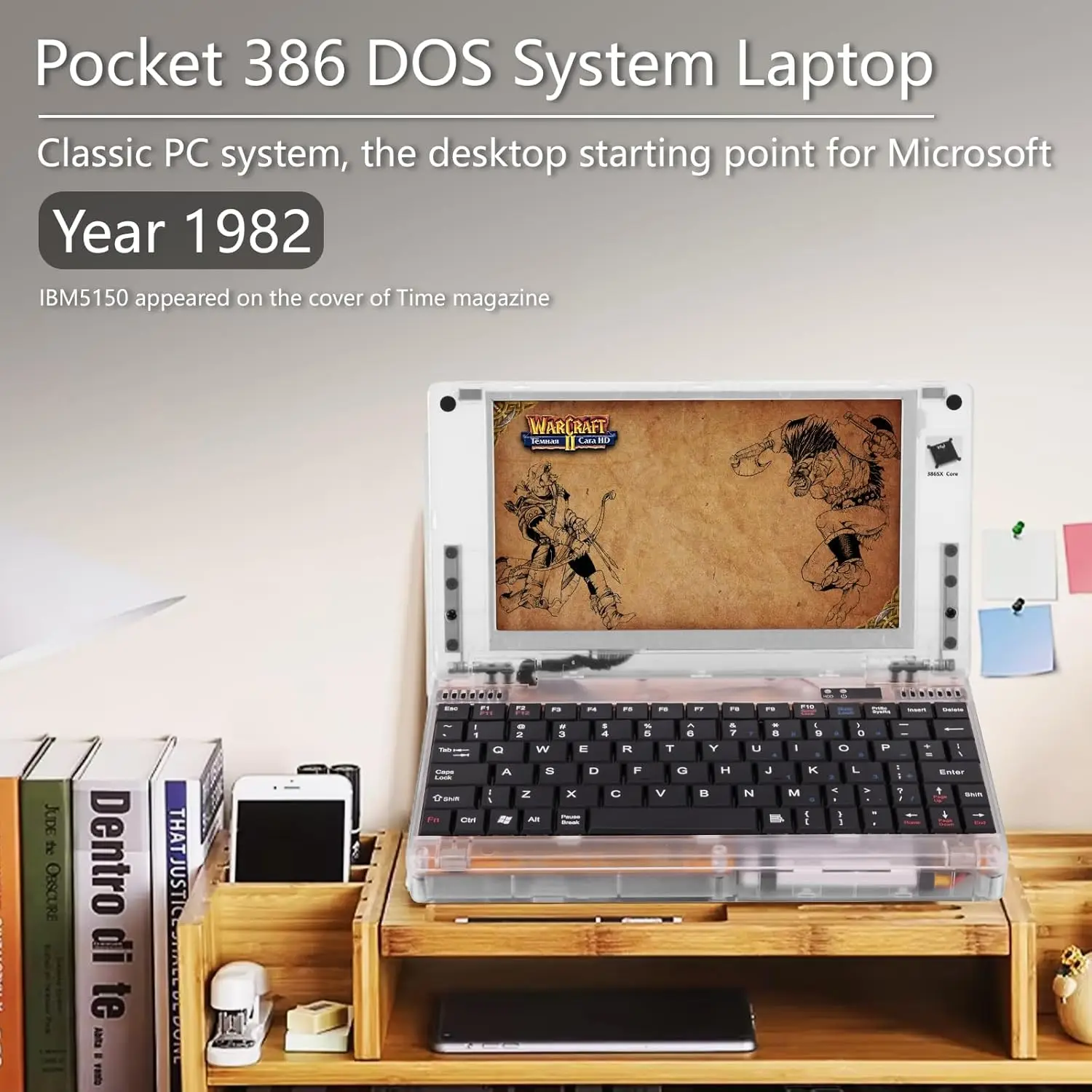 Retro Pocket 386 CPU XT PC Laptop Computer , Mini Laptop