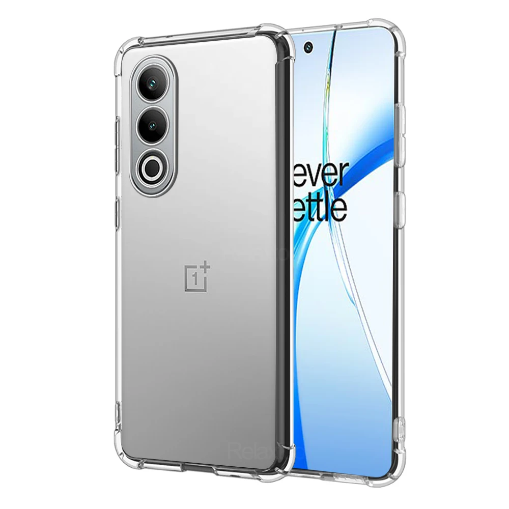 Cover OnePlus Nord CE 4 Lite / Nord CE4 Lite In TPU Morbido Con Fodera In Tessuto - Blu, Antiurto