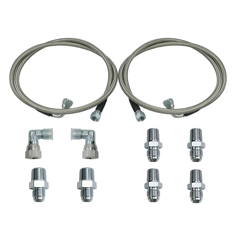 

Transmission Cooler Hose Fittings For Chevy Ford Mopar Buick Cadillac Cars And Trucks Replace TH350/ 700R4/ TH400