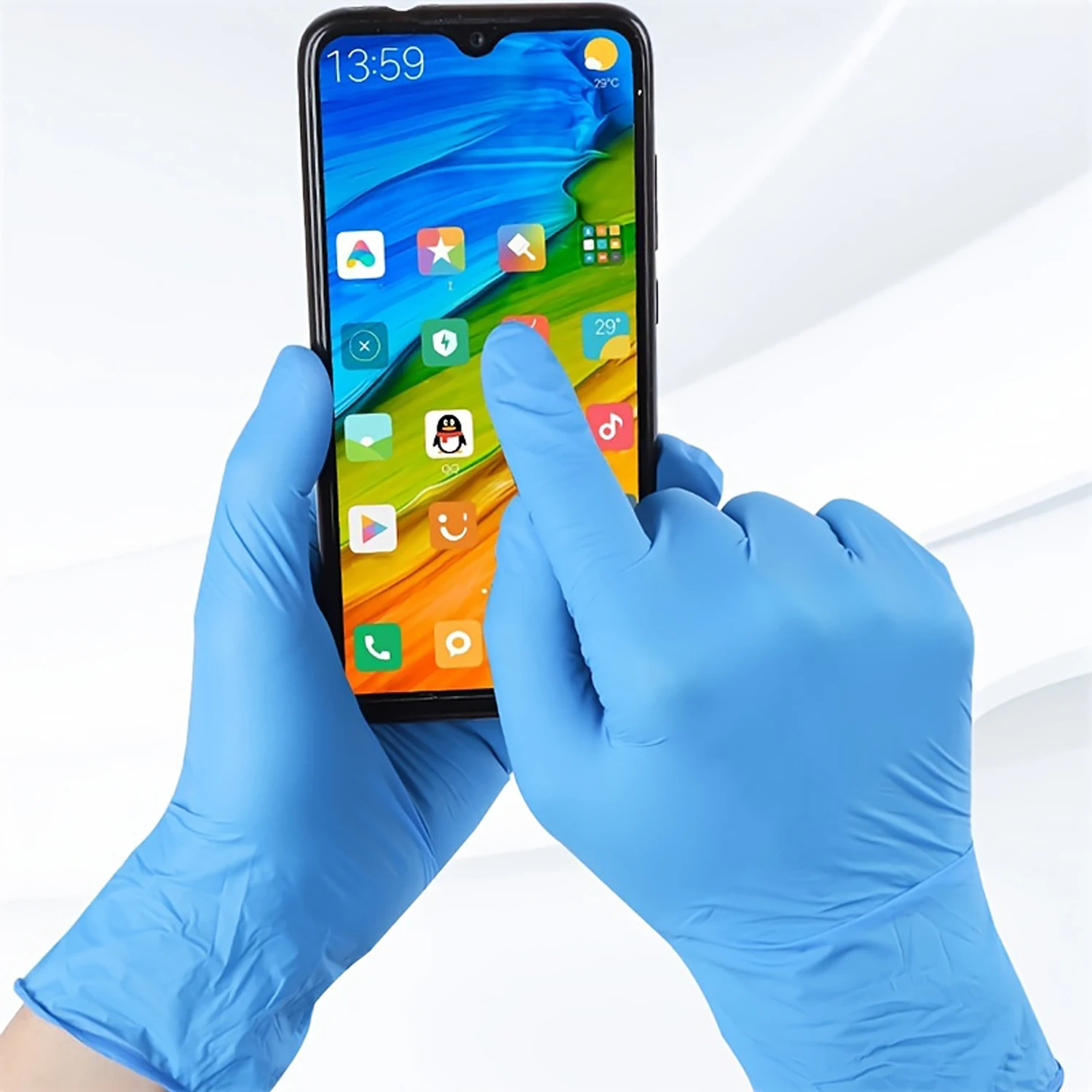 Disposable Gloves Disposable Nitrile Gloves 100/50Pcs Waterproof Oil Proof Anti-static Durable Gloves For Kitchen Cooking Tools