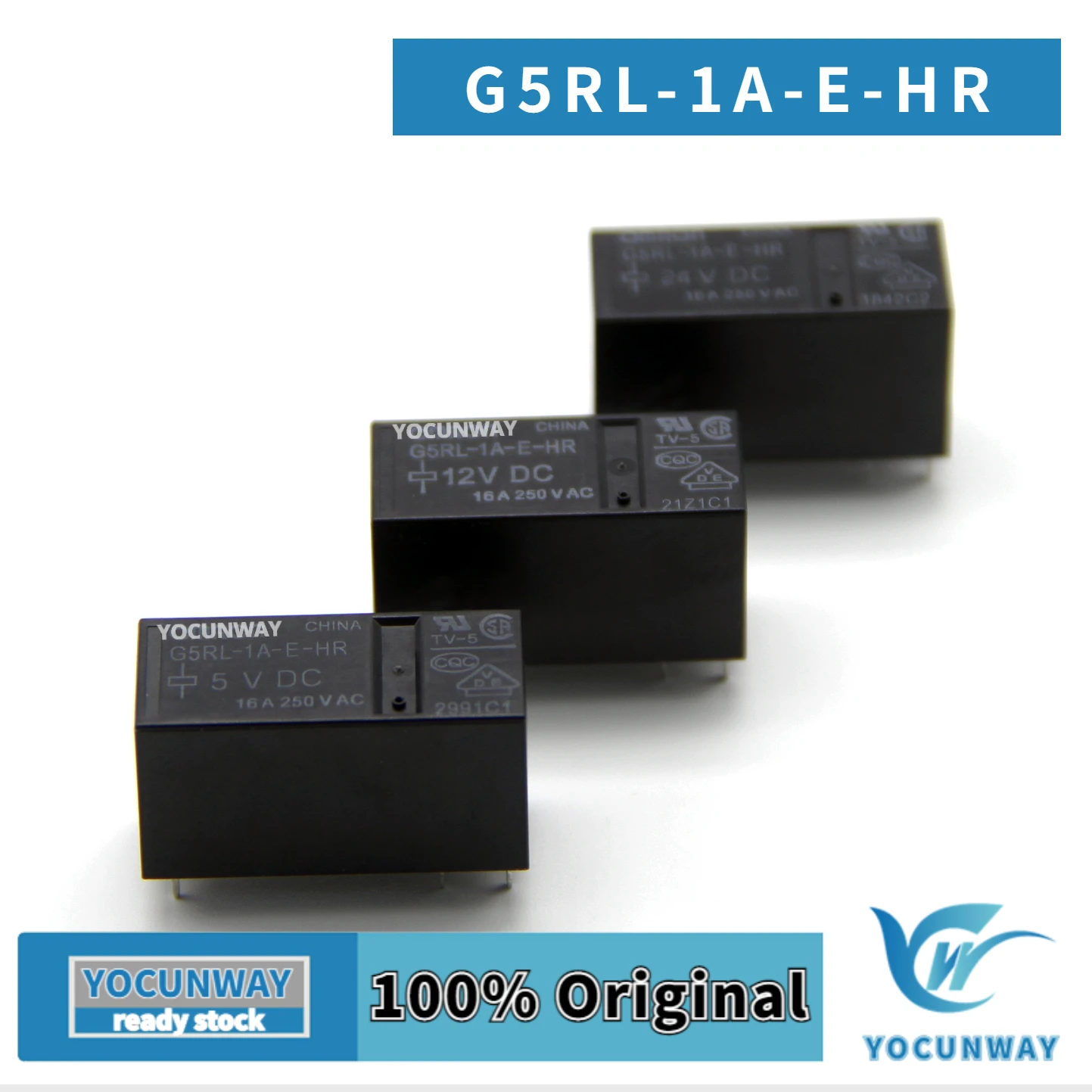 

New Original Power Relay G5RL-1A-E-TV8-HR 5VDC 12VDC 24VDC JapanOMRON 12A/250VAC DC5V 12V 24V