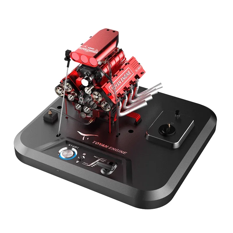 Toyan V8 Engine Fs V800G Modello Di Motore A Metanolo Con Supercharger Kit Motore Modello One-Key-Start Per Rc Car Toy