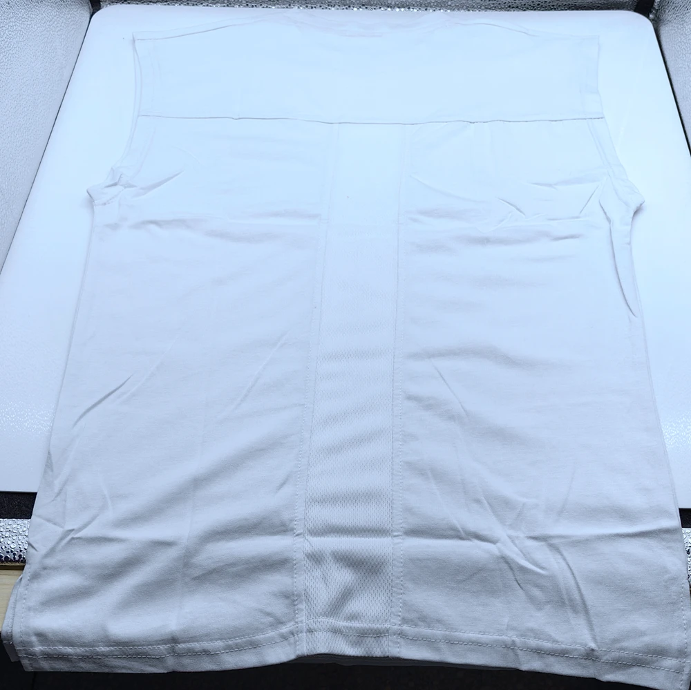 Ärmellose Hemden aus Baumwolle für Herren, lockere Weste, Fitnessstudio, Bodybuilding, Fitness, Tank-Top, Workout, atmungsaktiv, O-Ausschnitt, lässiges Oversize-Unterhemd – Detail 25