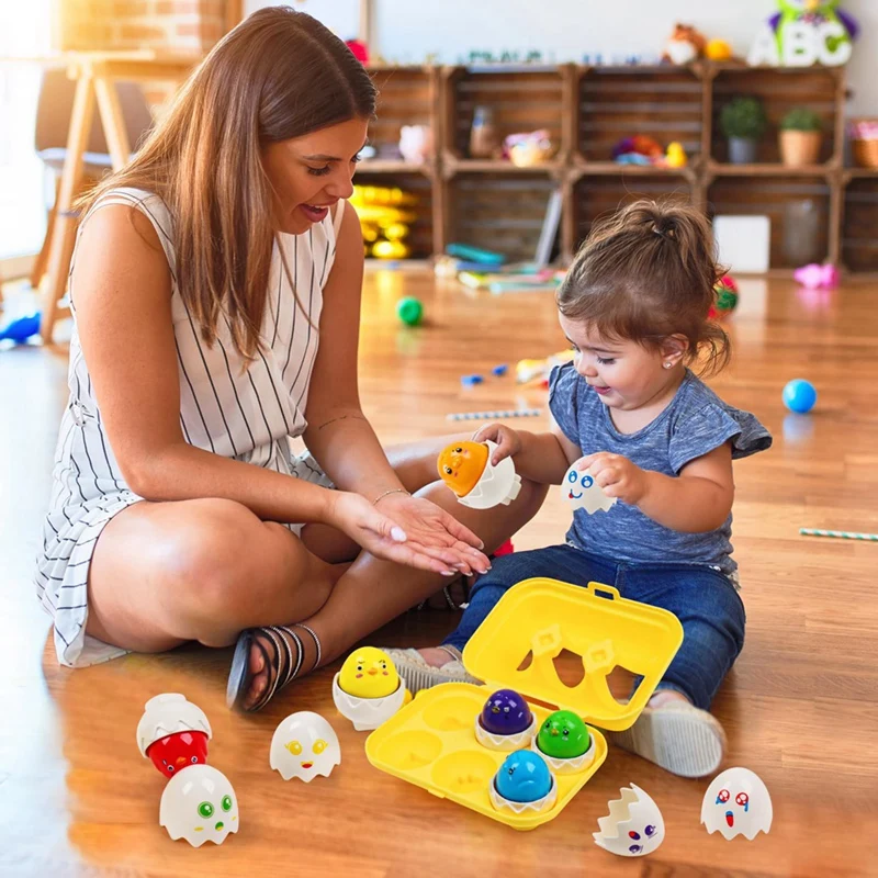 Toddler Sensory Matching Eggs Toys Easter Eggs Filled Educational Learningtravel Bingo Perfect Stuffers Birthday Gifts