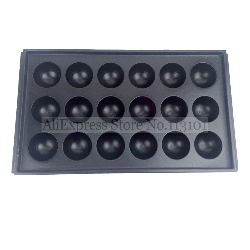 Takoyaki Grill Plate 18 Holes Nonstick Takoyaki Grill Plate Baking Pan Spare Part For Commercial Takoyaki Machines Octopus 4.5cm Ball Sheet Grill