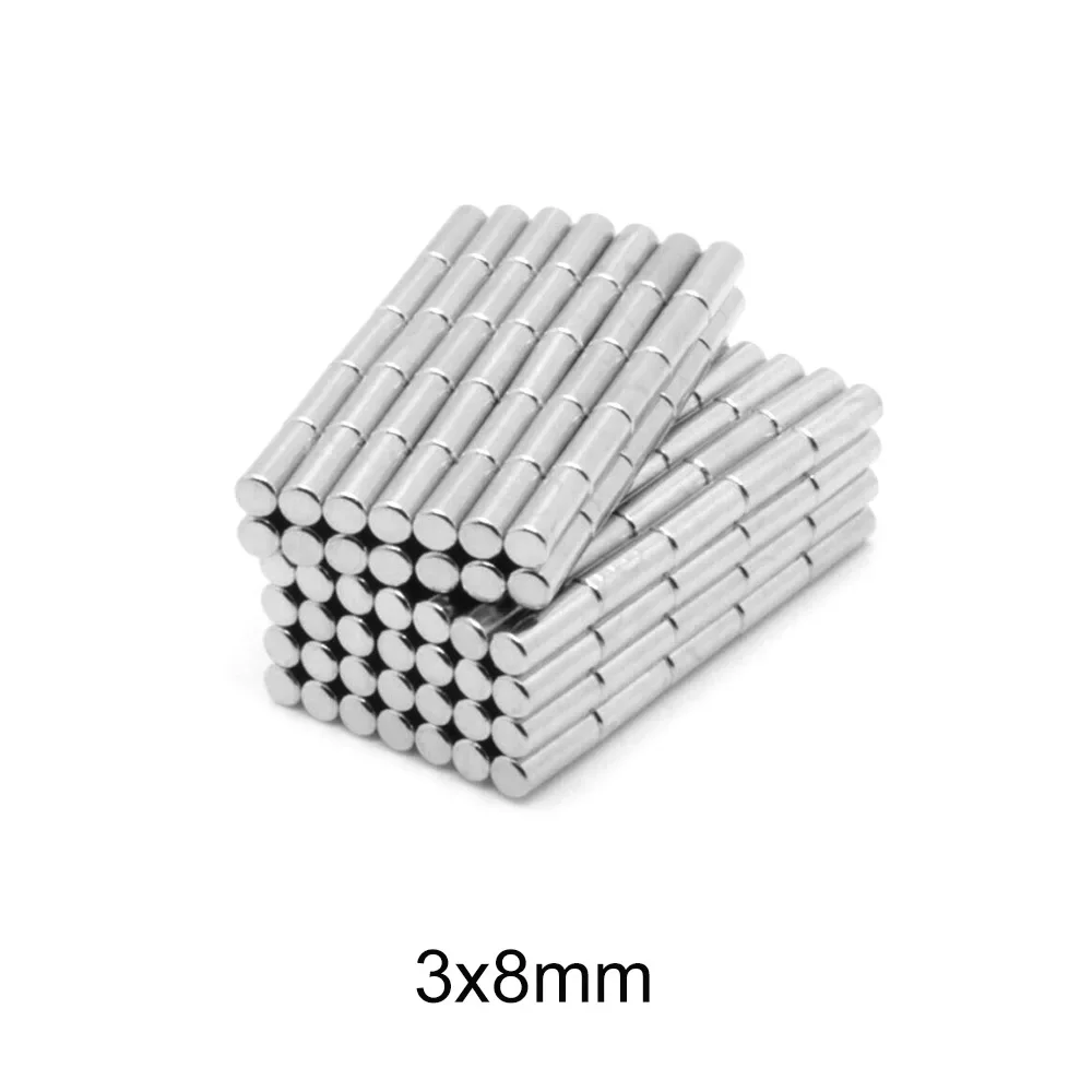 3×8 mm Search Minor disc Magnet 3X8mm Bulk Small Round Magnets 3x8mm Neodymium round N35 Strong Magnets 3*8 mm