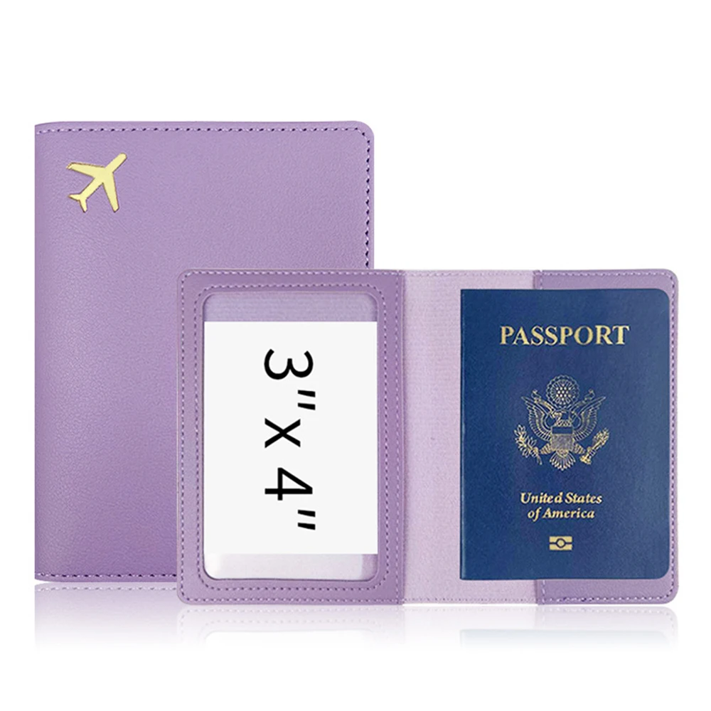 Customized Gold Airplane Passport Holder with Personal Initials – Personalized Travel Accessory and Wedding Gift