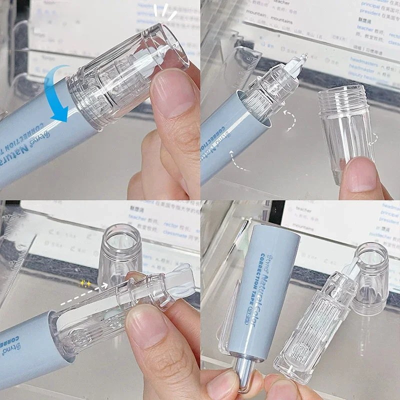Cute Replaceable Core Correction Tapes Kawaii Press Type Correction Band School Corrector Korean Stationery Office Supplies