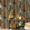 45cm Wallpaper PVC Wall Stickers Self-adhesive Big Roll DIY Waterproof Aged Wood Grain Furniture Home Decoration 6