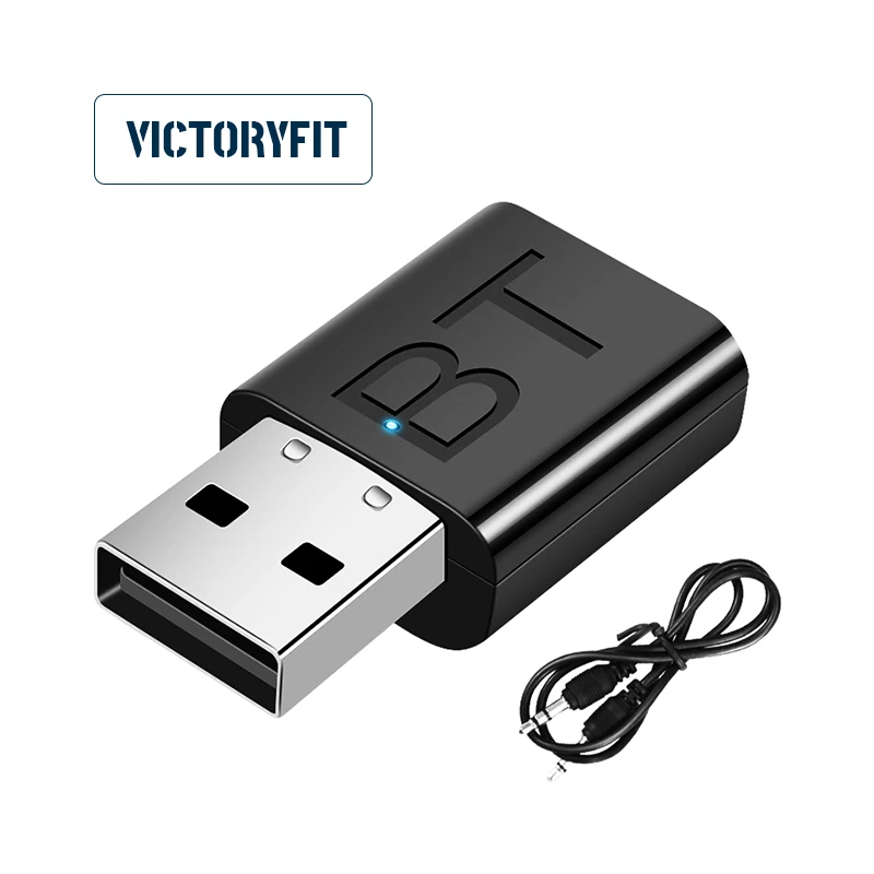 Wireless Audio Transmitter Receiver 2 In 1 Adapter with 3.5mm Cable For Car TV Earphone Speaker Aux Bluetooth-Compatible 5.0