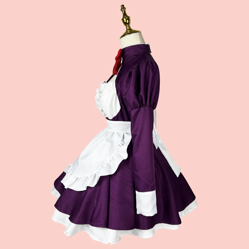 Black Butler Maid Cosplay Kostüm Kleid Schürze für Damen Halloween 4