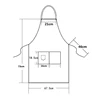 Custom Company Shop LOGO Kitchen Aprons For Woman Men Chef Work  Grill Restaurant Bar Shop Cafes Beauty Nails Studios Uniform 3